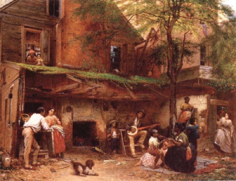Eastman Johnson Negro life at the South Sweden oil painting art